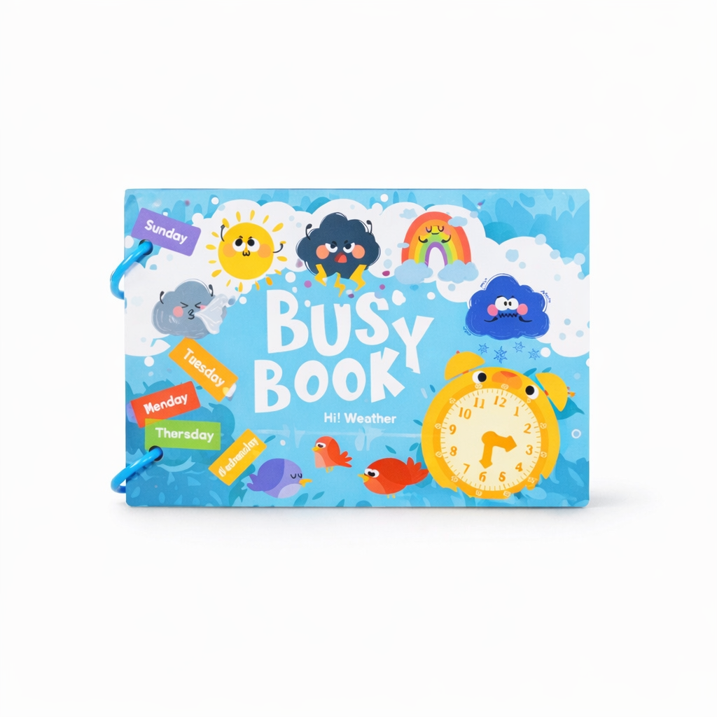Montessori Weather & Days Busy Book for Toddlers | Learning Activity Ages 2–5