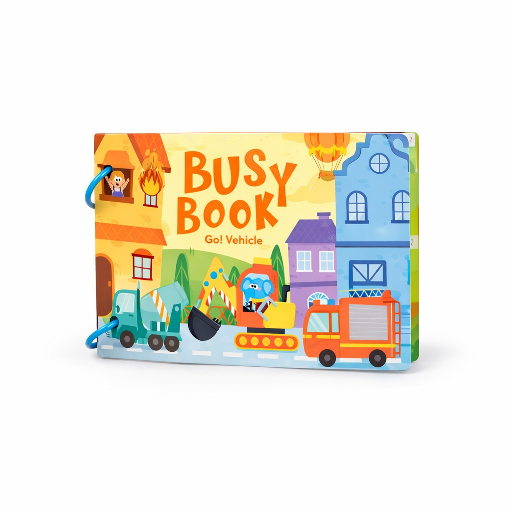 Montessori Vehicle Busy Book for Toddlers | Transportation Learning Ages 2–5