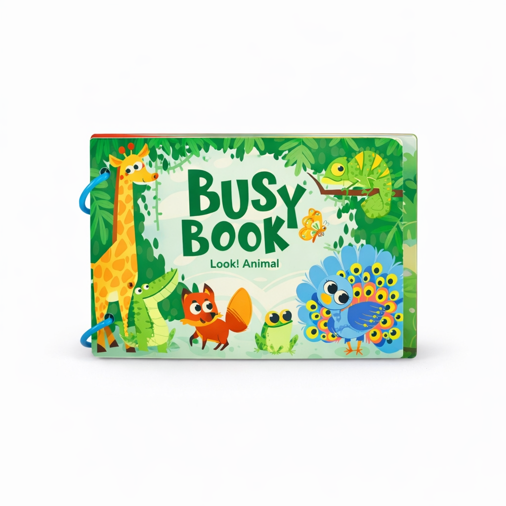 Montessori Animal Busy Book for Toddlers | Hands-On Learning Ages 2–5