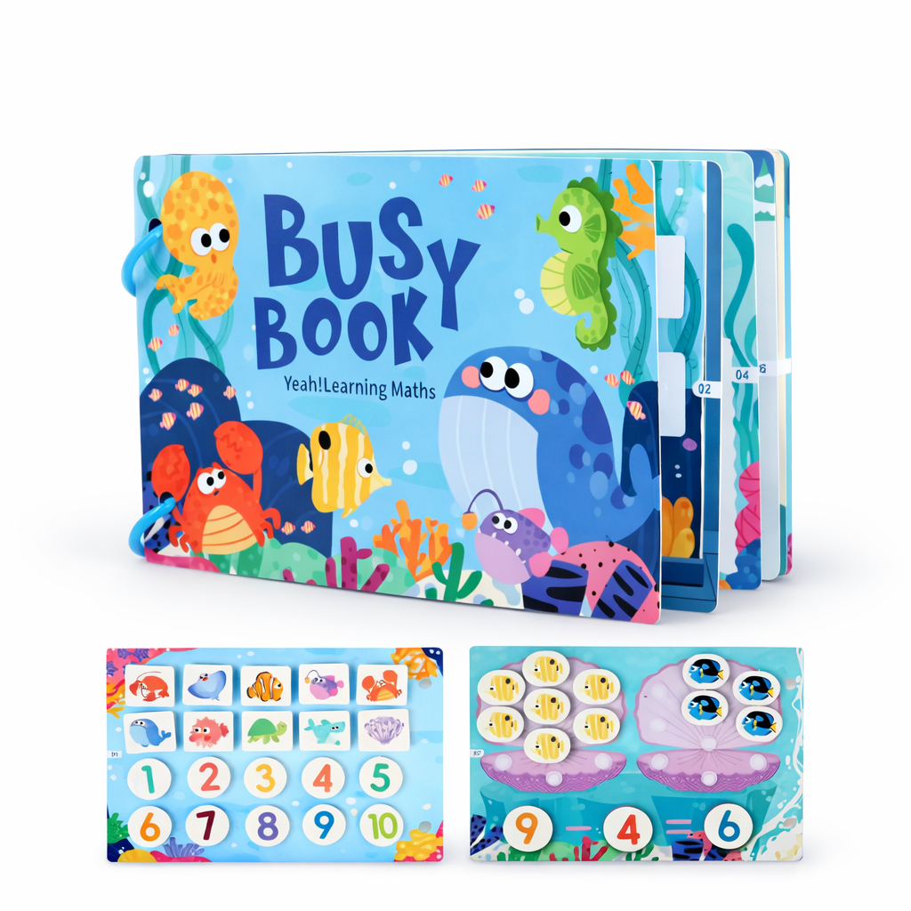 Montessori Math Busy Book for Toddlers | Counting & Numbers Ages 2–5